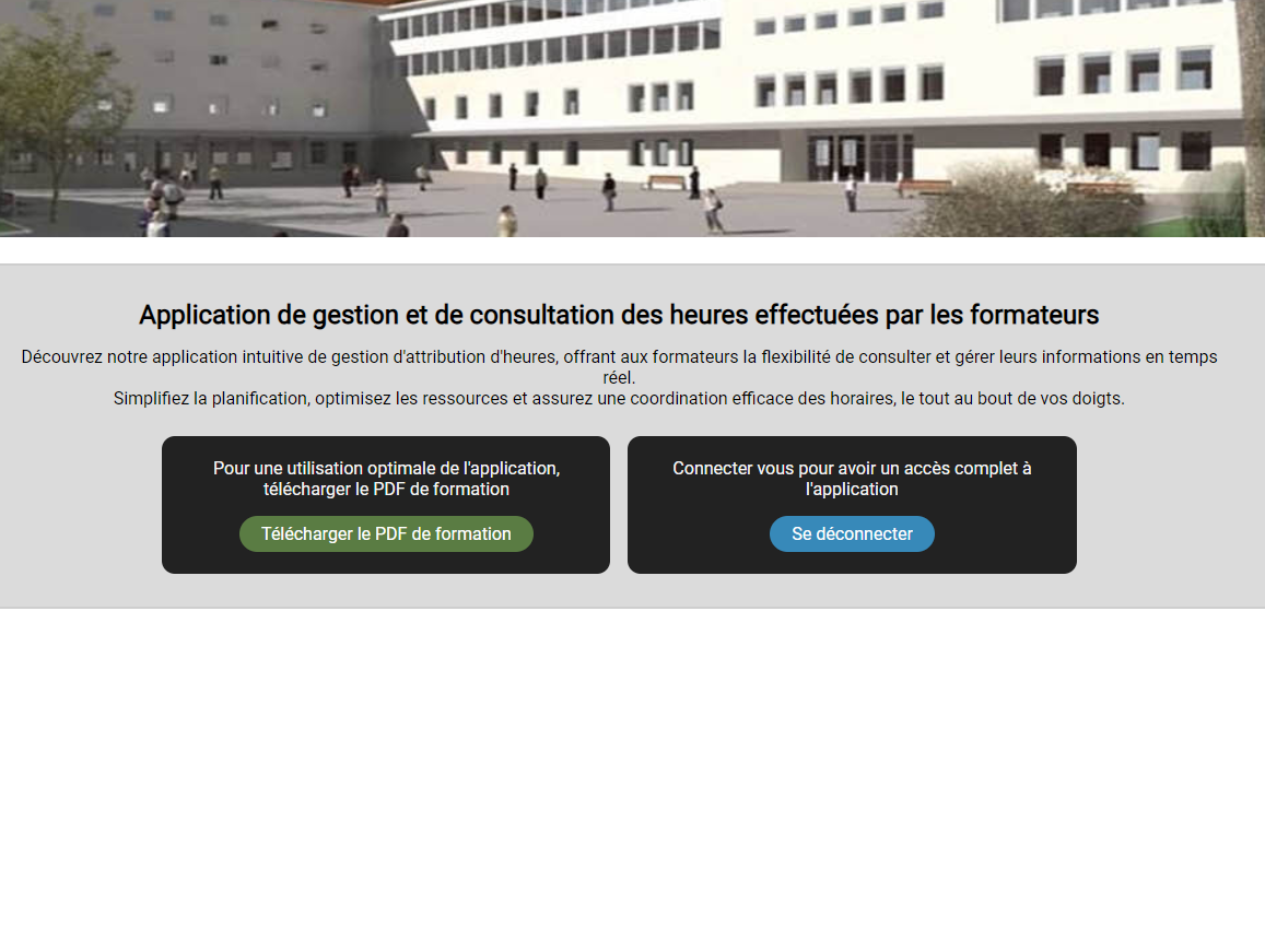 Internship Gestion ecran principal